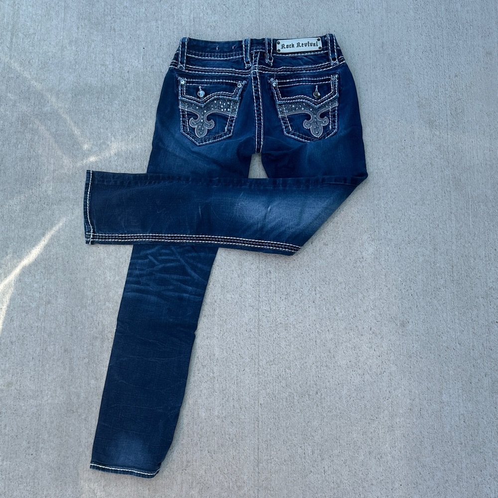 Rock Revival Women's Jeans in Deep Blue